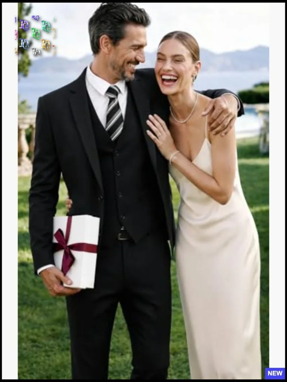 Classic Fit Three Piece Suit Set Elegant Wedding Business Formal Wear